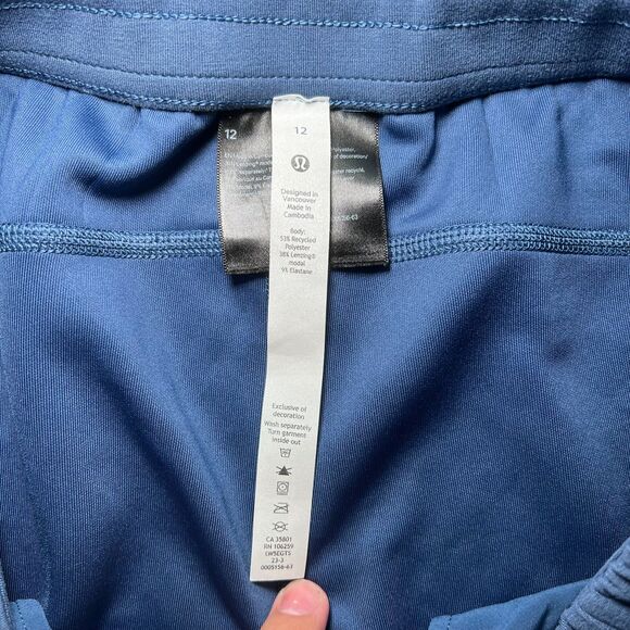 Lululemon Softstreme High Rise Leggings Pants Blue Size 12 - Picture 3 of 6
